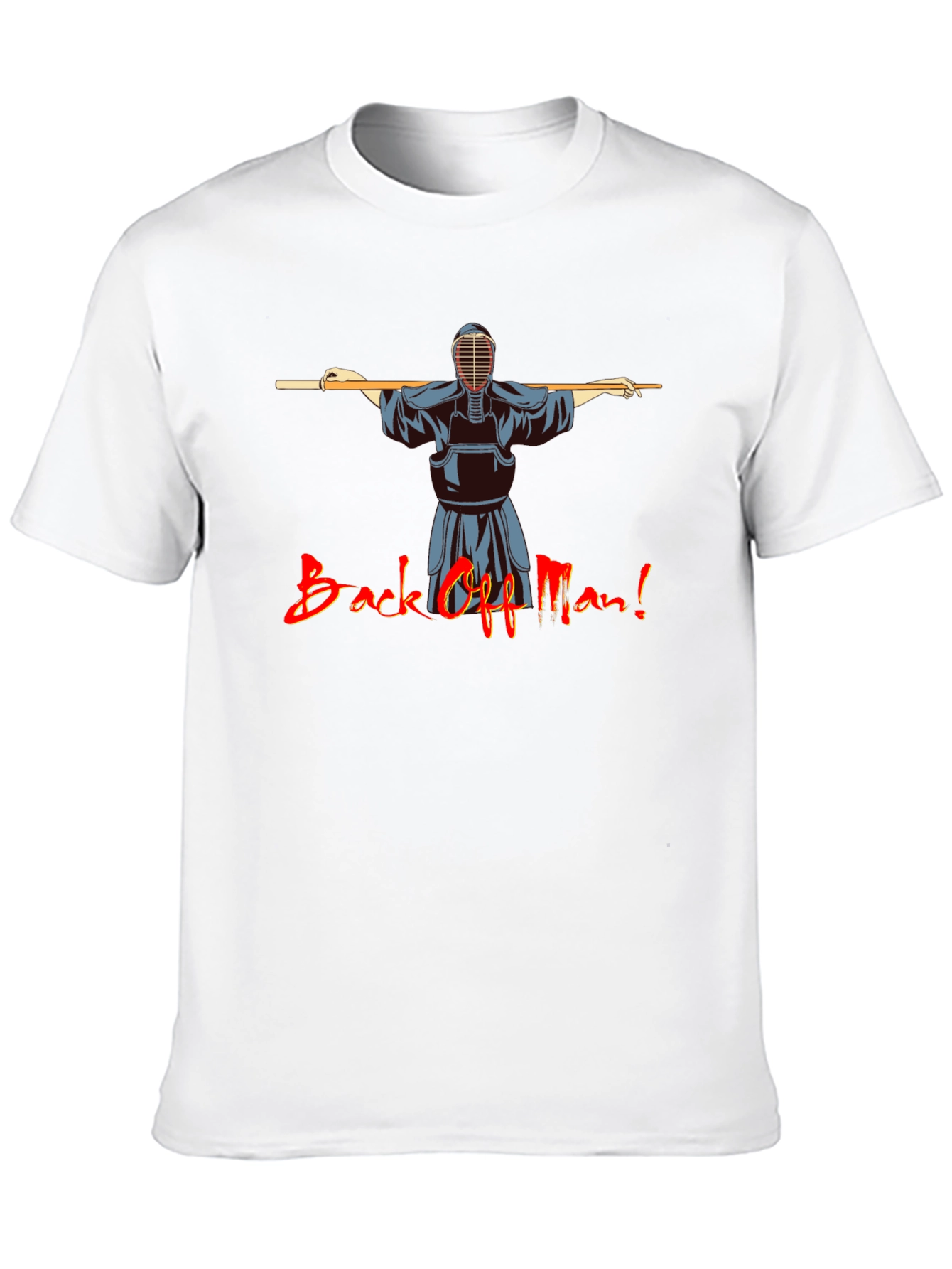 Back Off Man! Kendo Martial Arts Black T-Shirt