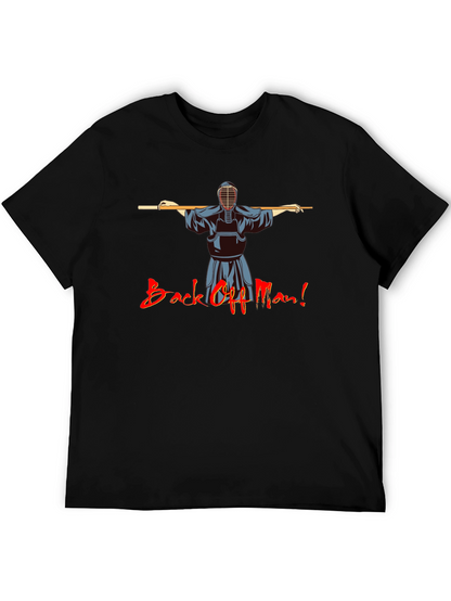 Back Off Man! Kendo Martial Arts Black T-Shirt