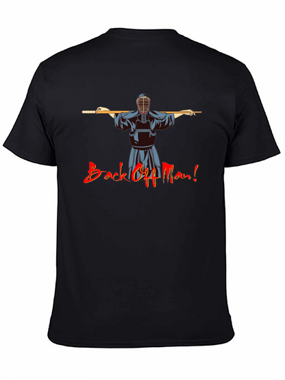 Back Off Man! Kendo Martial Arts Black T-Shirt