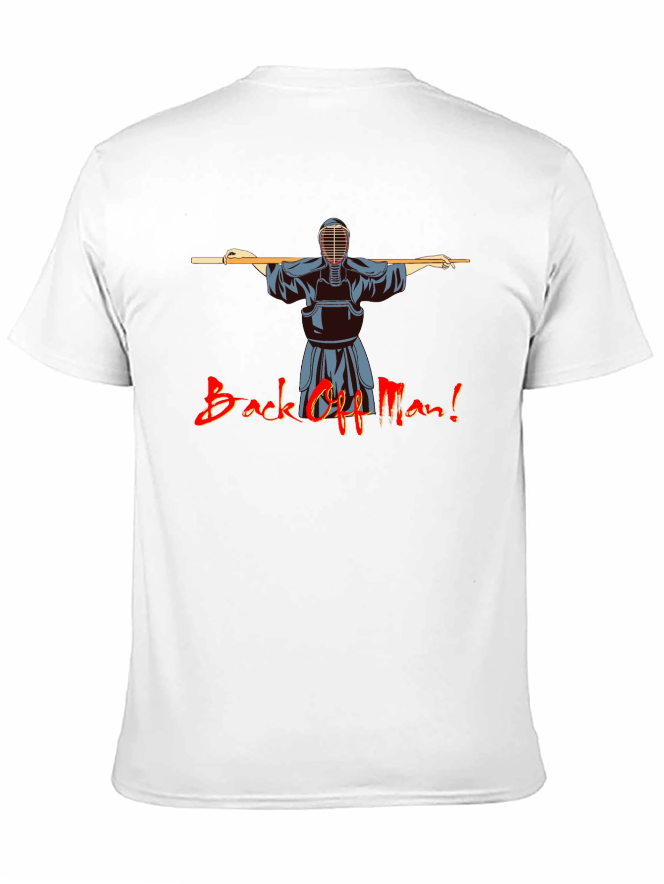 Back Off Man! Kendo Martial Arts Black T-Shirt