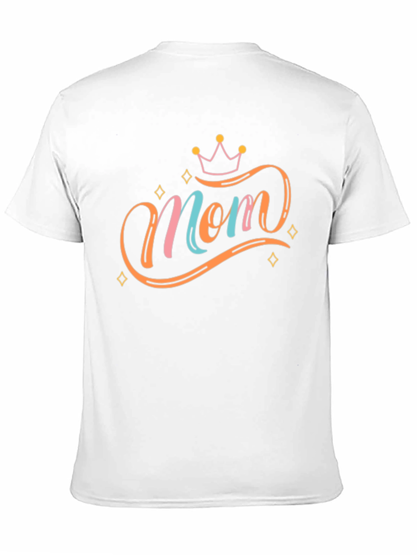 Stylish Mom Graphic Tee - Black Cotton Blend