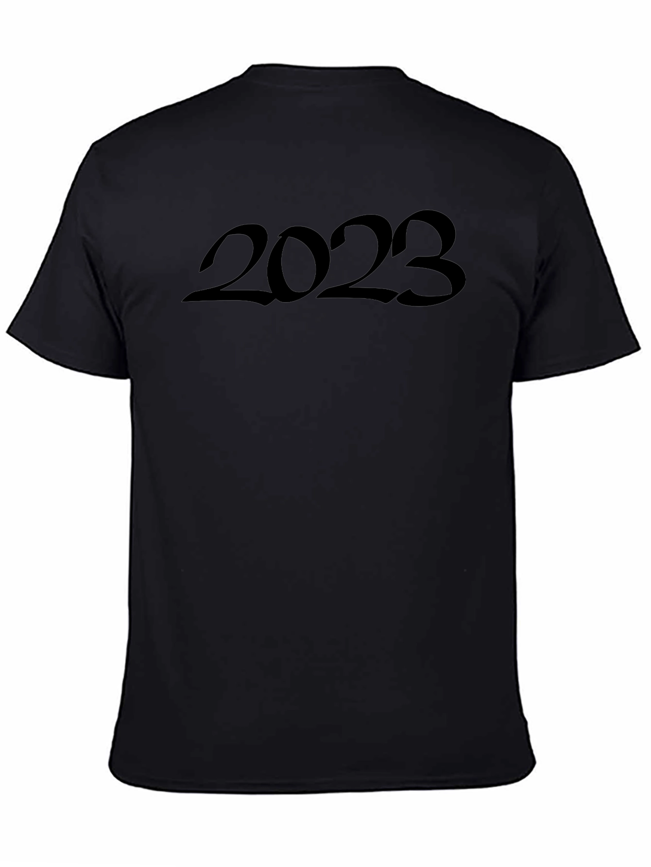 2023 Graphic Tee - Trendy Black T-Shirt