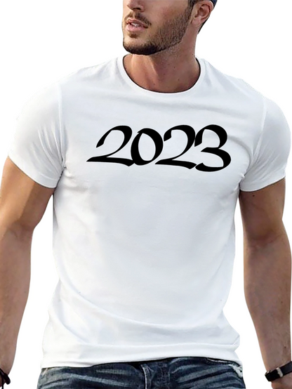 2023 Graphic Tee - Trendy Black T-Shirt