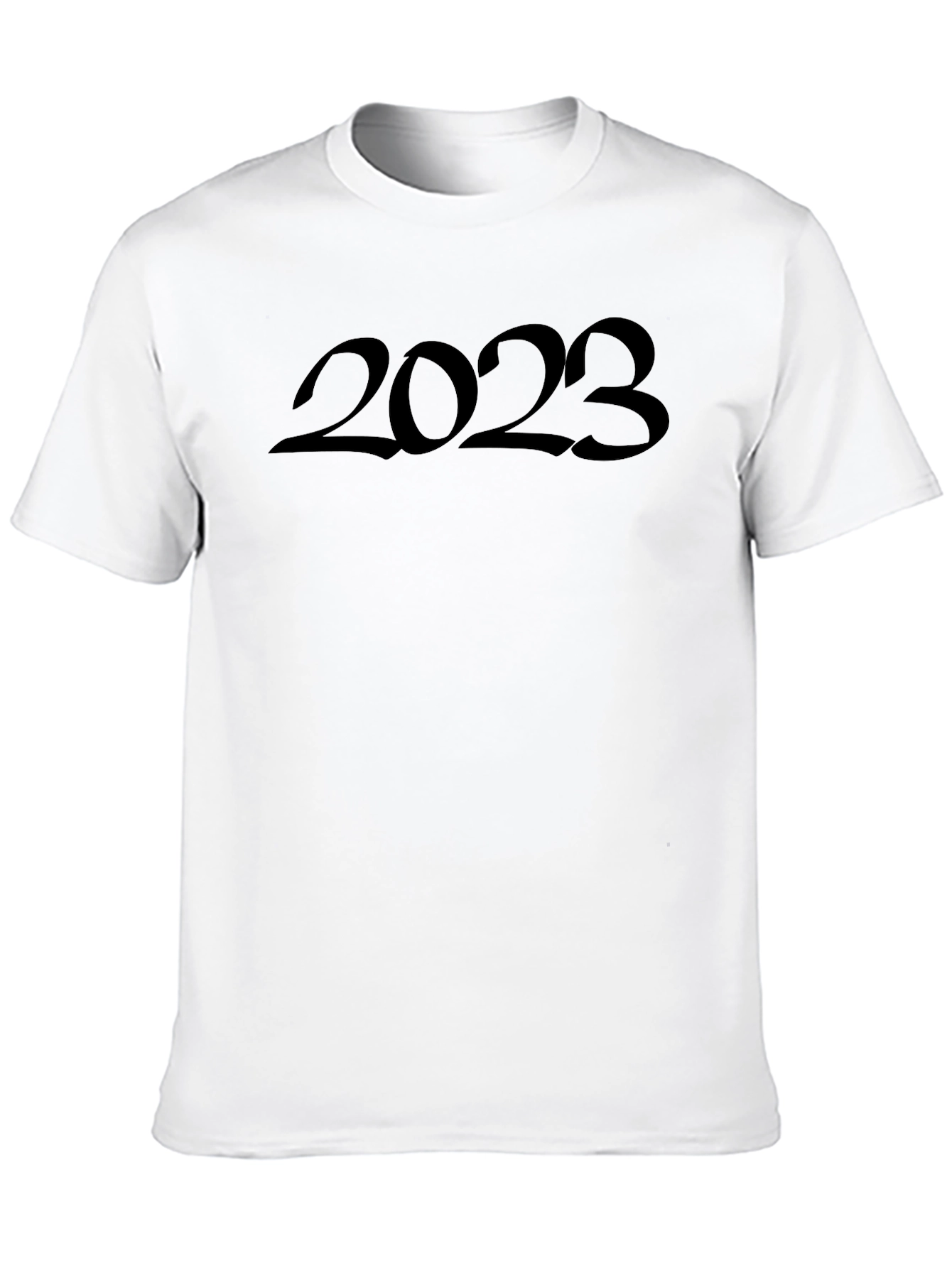 2023 Graphic Tee - Trendy Black T-Shirt
