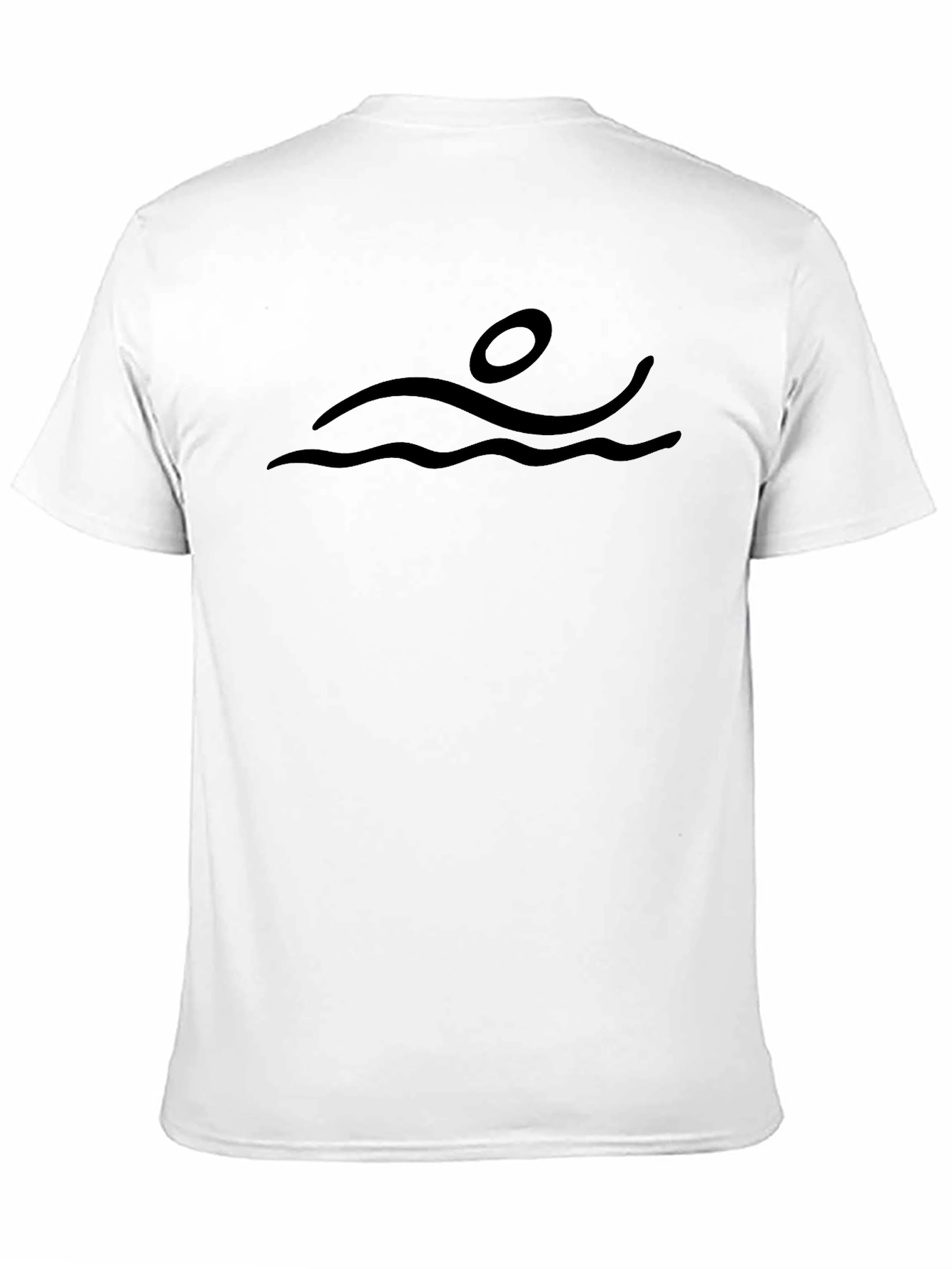 Swimmer Graphic Tee - Black
