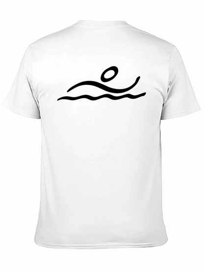 Swimmer Graphic Tee - Black