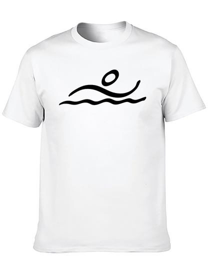 Swimmer Graphic Tee - Black