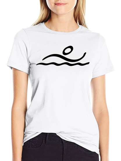 Swimmer Graphic Tee - Black