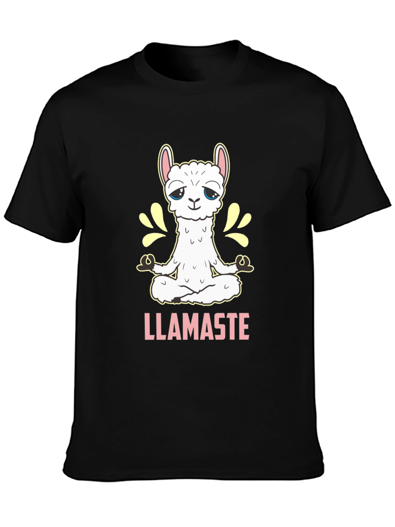 Llamaste T-Shirt - Meditating Llama Yoga Tee