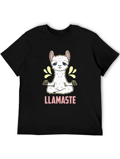 Llamaste T-Shirt - Meditating Llama Yoga Tee
