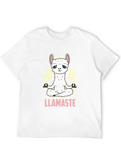 Llamaste T-Shirt - Meditating Llama Yoga Tee