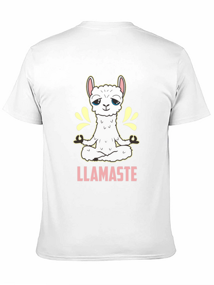 Llamaste T-Shirt - Meditating Llama Yoga Tee