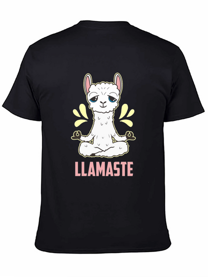 Llamaste T-Shirt - Meditating Llama Yoga Tee