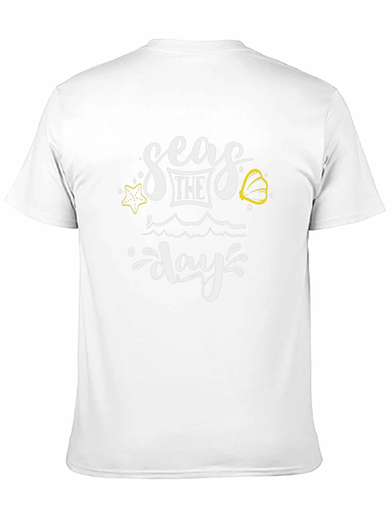 Seas The Day Graphic Tee - Black Cotton T-Shirt