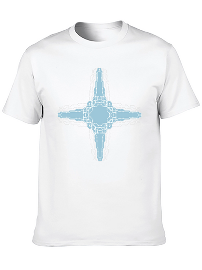 Cybernetic Cross T-Shirt - Tech Inspired Graphic Tee