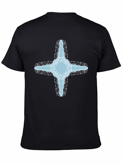 Cybernetic Cross T-Shirt - Tech Inspired Graphic Tee