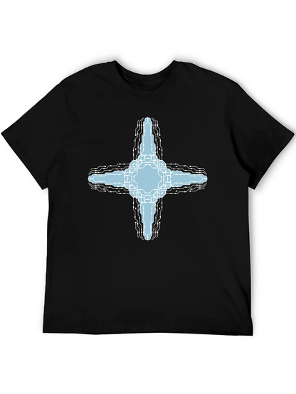 Cybernetic Cross T-Shirt - Tech Inspired Graphic Tee