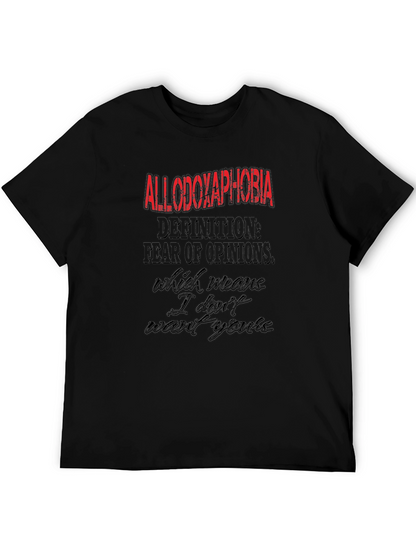Allodoxaphobia Graphic Tee - Fear of Opinions T-Shirt