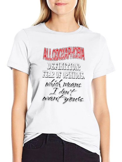 Allodoxaphobia Graphic Tee - Fear of Opinions T-Shirt