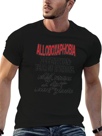 Allodoxaphobia Graphic Tee - Fear of Opinions T-Shirt