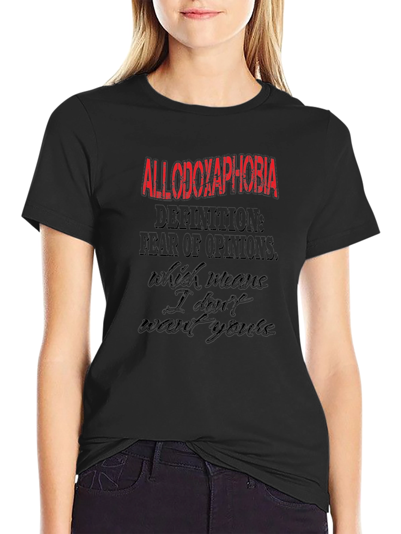 Allodoxaphobia Graphic Tee - Fear of Opinions T-Shirt