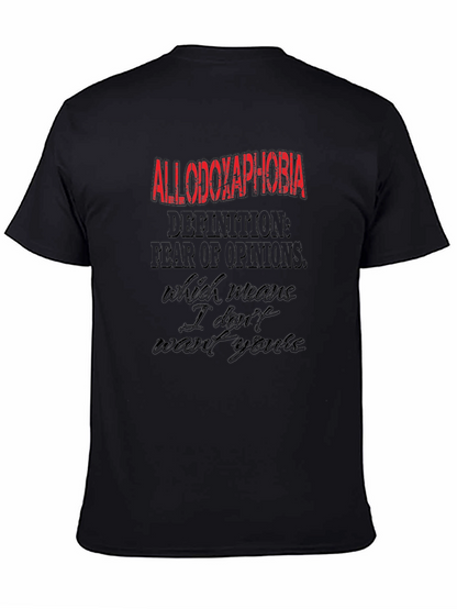 Allodoxaphobia Graphic Tee - Fear of Opinions T-Shirt