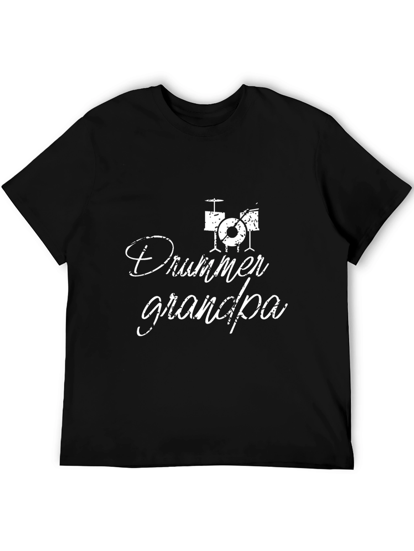 Drummer Grandpa T-Shirt - Black