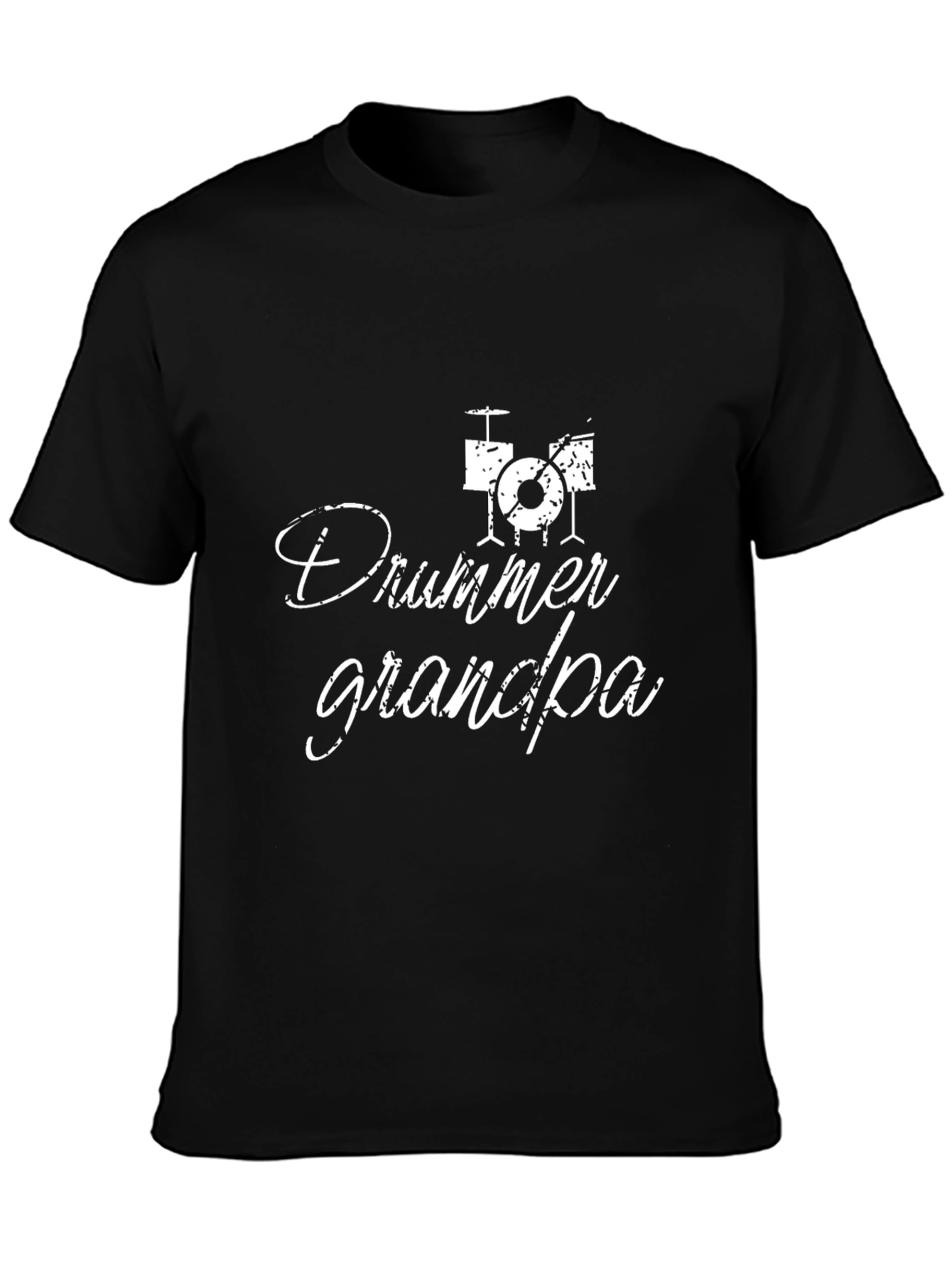 Drummer Grandpa T-Shirt - Black
