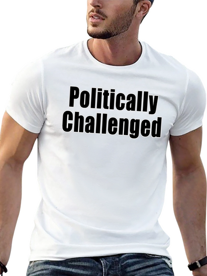 Politically Challenged Graphic T-Shirt - Black
