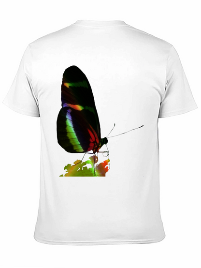 Butterfly Graphic Tee - Black Casual Shirt