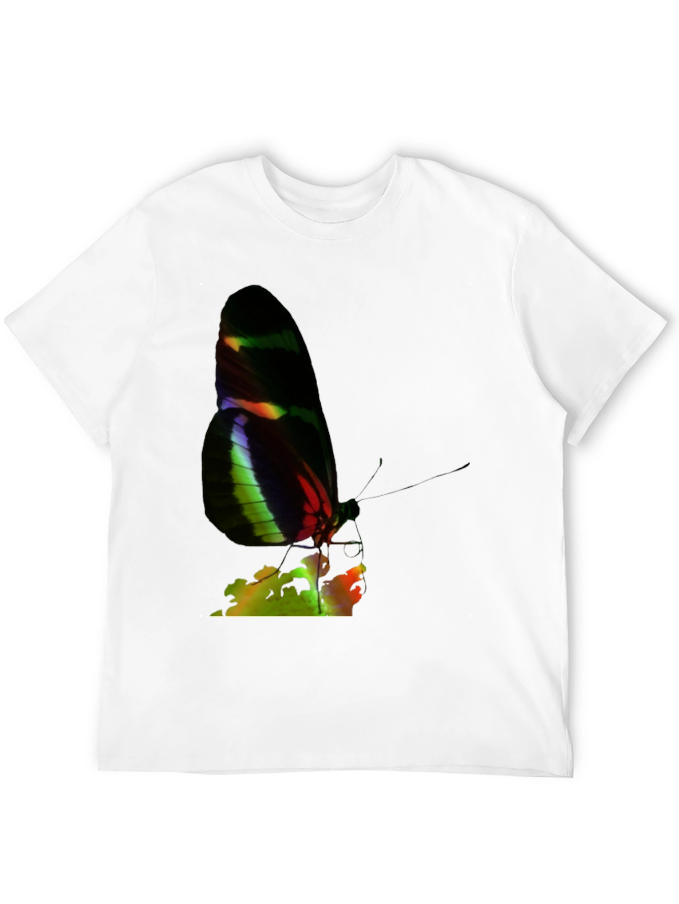 Butterfly Graphic Tee - Black Casual Shirt