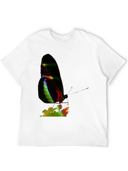 Butterfly Graphic Tee - Black Casual Shirt