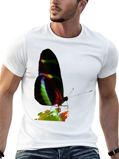 Butterfly Graphic Tee - Black Casual Shirt