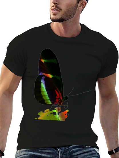 Butterfly Graphic Tee - Black Casual Shirt