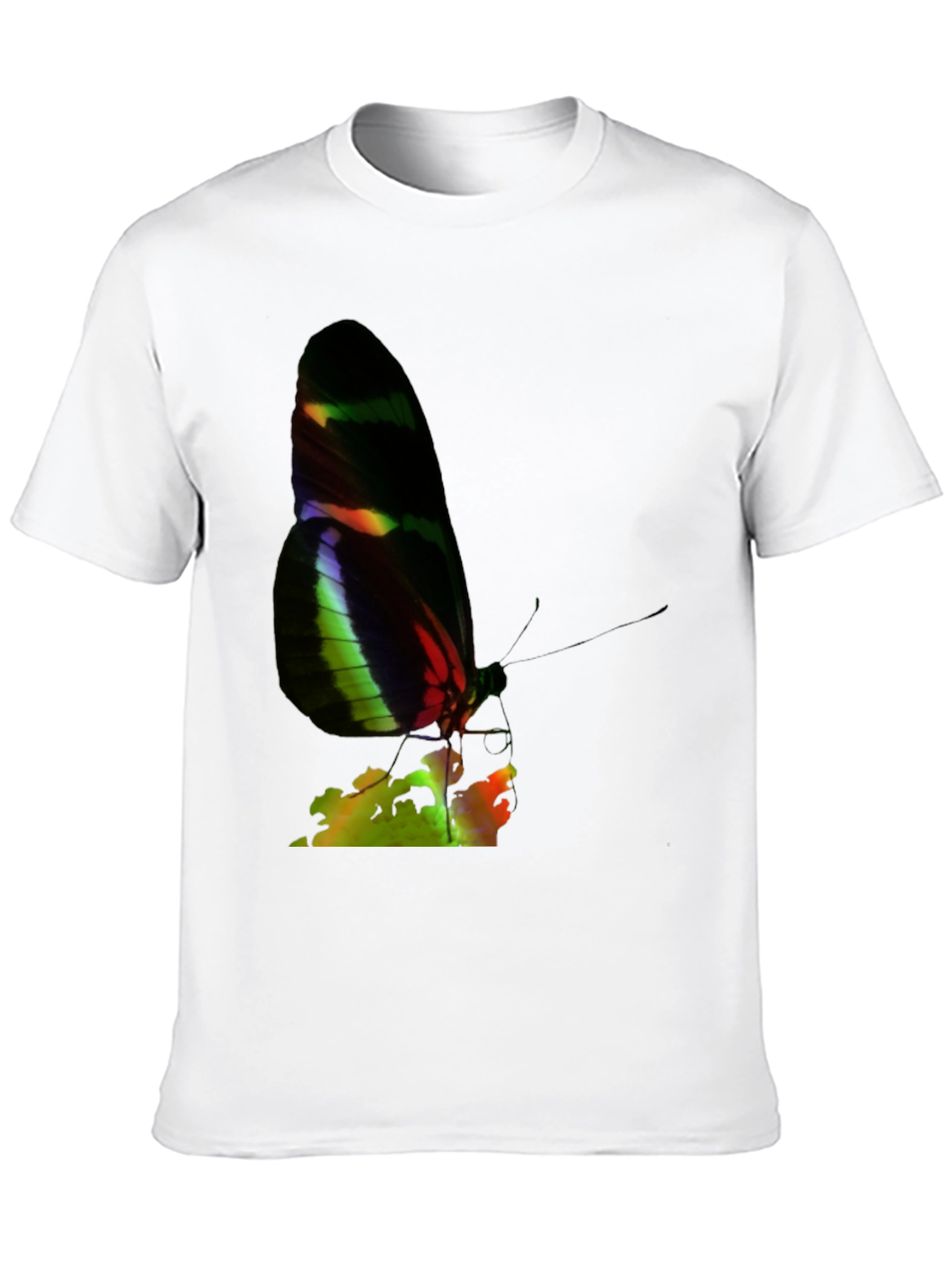 Butterfly Graphic Tee - Black Casual Shirt
