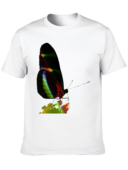 Butterfly Graphic Tee - Black Casual Shirt