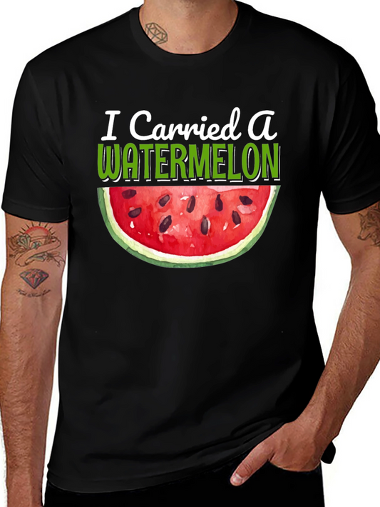 I Carried a Watermelon Black T-Shirt