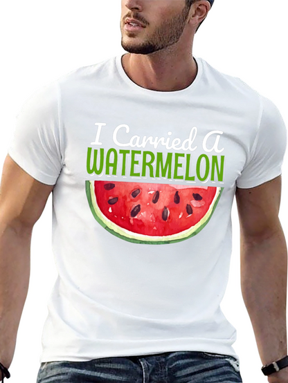 I Carried a Watermelon Black T-Shirt