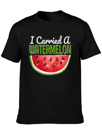 I Carried a Watermelon Black T-Shirt