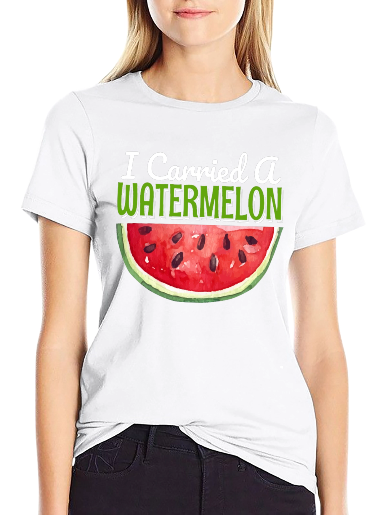 I Carried a Watermelon Black T-Shirt