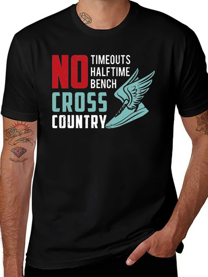 Cross Country Runner T-Shirt - No Timeouts