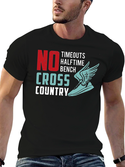 Cross Country Runner T-Shirt - No Timeouts