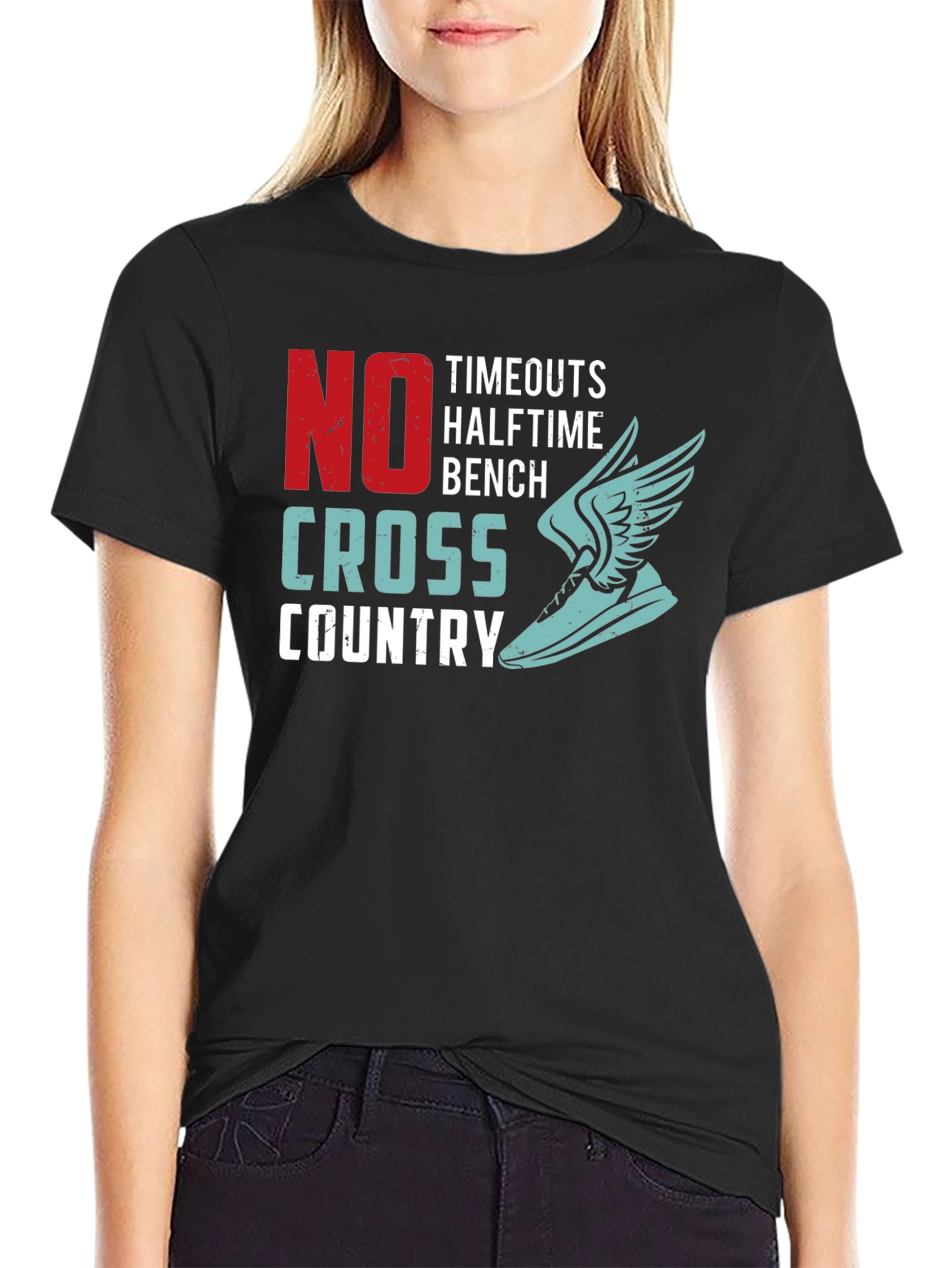 Cross Country Runner T-Shirt - No Timeouts