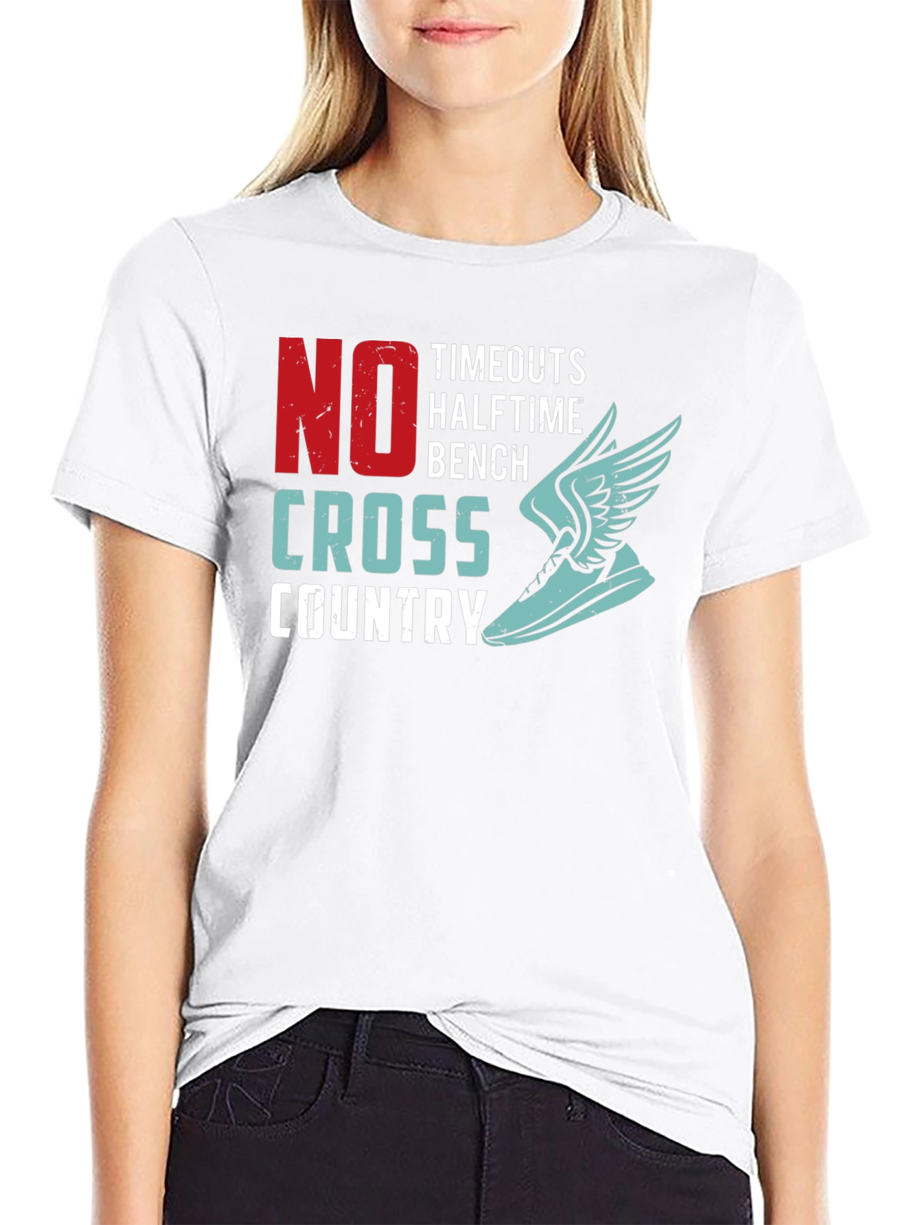 Cross Country Runner T-Shirt - No Timeouts