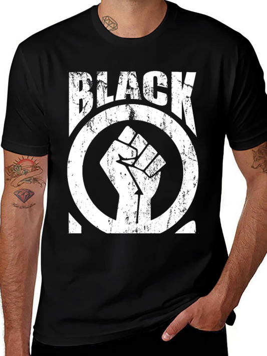 Black Power Fist Graphic T-Shirt