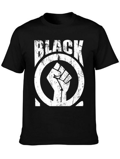 Black Power Fist Graphic T-Shirt
