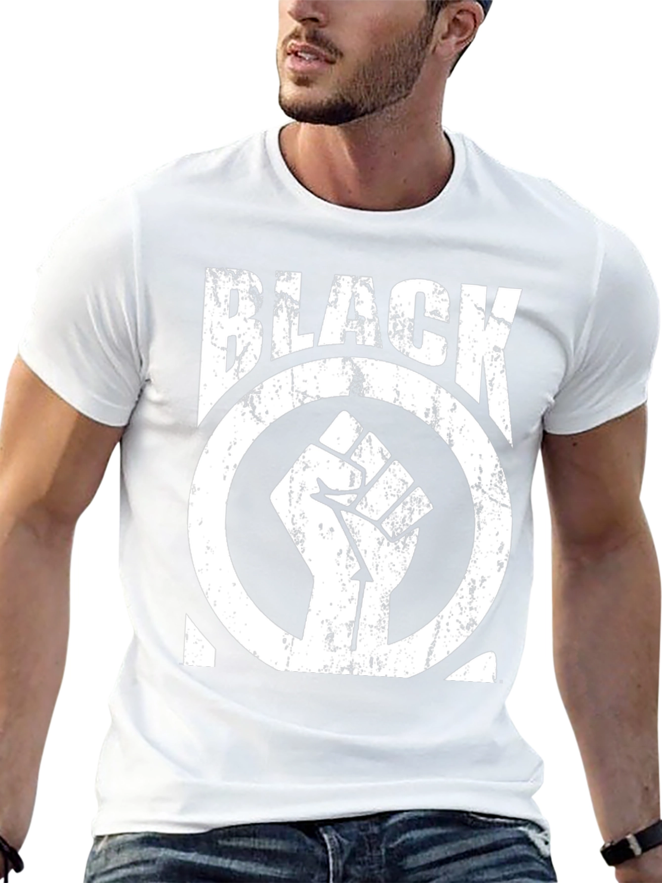 Black Power Fist Graphic T-Shirt