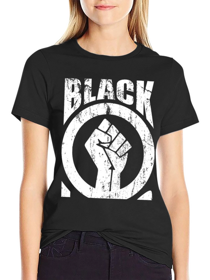 Black Power Fist Graphic T-Shirt