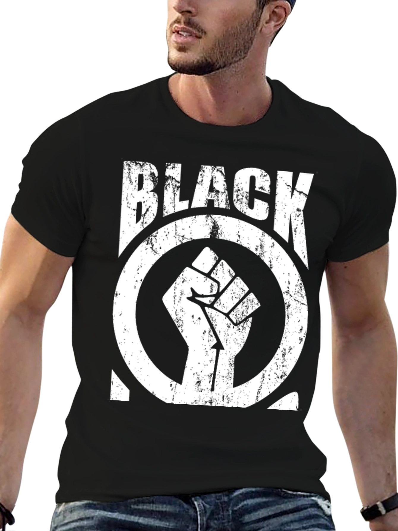 Black Power Fist Graphic T-Shirt