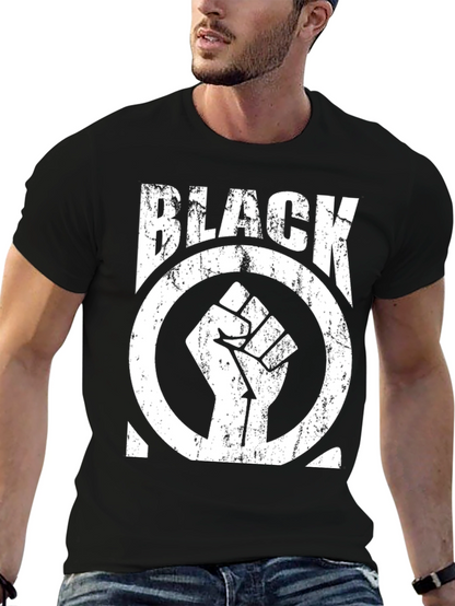 Black Power Fist Graphic T-Shirt